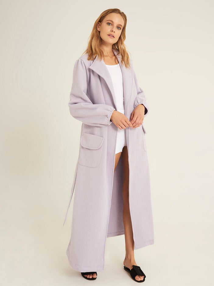 Lilac online duster coat